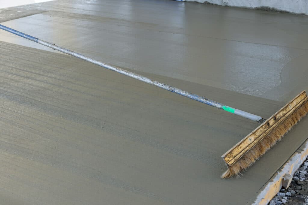 brushed finish concrete